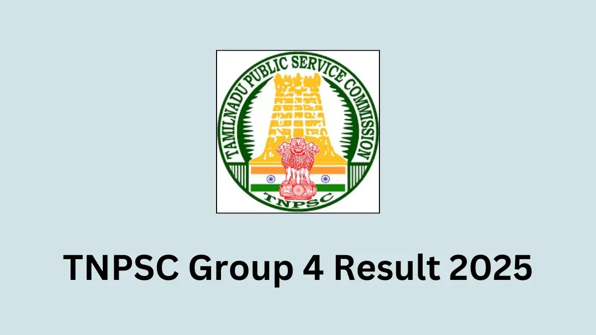 TNPSC Group 4 Result 2025